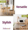 Dining Chairs, Set of 2 Oak Cross Back Wooden Chairs, Brown Seat Kitchen Chairs