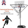 Basketball Rebounder Trainer 180° Rotating|Hoop Return Net w/Bag|Metal Chute