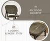 Retro Chenille Accent Chair Green Lounge Armchair for Living Room Home