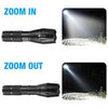 2 High Power Adjustable Focus LED Flashlight 5 Modes Lamp Battery Charger