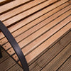 Slatted Garden Bench Pine 3 Seater Outdoor Patio Park Seating Furniture Seat