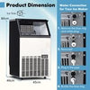 Ice Maker Machine Stainless Steel Ice Cube Maker Self-Cleaning Ice Machine