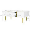 Modern High Gloss White Coffee Table & TV Cabinet Combination Set Storage Unit