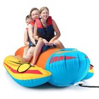 1-3 Riders Inflatable Banana Boat Towable Tube For Boating w/ Cover