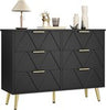 Wide Chest of Drawers Bedroom Storage Unit Wooden 6-Drawer Bedside Cabinet