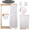 Heavy Duty Clothes Rail Garment Wardrobe Stand Hanging Rack Corner Hallway Shelf