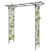 7FT Wedding Arch Garden Arbor Metal Garden Arch Trellis for Climbing Plant Party