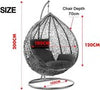 Rattan Swing Egg Chair Hanging Garden Hammock + Cushion & Stand Outdoor Indoor