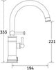 Traditional Spoutford Chrome Bath Filler Shower Mix Tap Brass Lever Deck Mount
