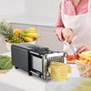 Electric French Fry Cutter Automatic Potato Cutter Machine Stainless w/2 Blades