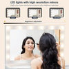 White Dressing Table Set Makeup Table Drawers LED Lights Mirror Cushioned Stool