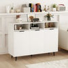Sideboard Buffet Cabinet Kitchen Storage Cabinet with Shelves-White
