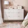 OHS Ribbed Bedside Table Cabinet 3/4/5/6 Draw Nightstand Side Board