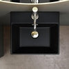 Bathroom Sink Countertop Wash Basin Ceramic Wall Mounted Rectangle Sink