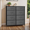 8-Drawer Fabric Chest of Drawers Storage Organizer Unit for Bedroom Living Room