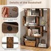 Free-standing Storage Shelf Unit 6-Cube Large Bookcase-Cafe