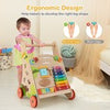 Sit to Stand Montessori Walker Toy with Storage-Multicolor