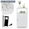 Single Door Floor Cabinet Bathroom Floor Cabinet-White