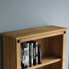 Corona Tall Bookcase Large Display Unit Solid Mexican Pine Wood By Home Discount