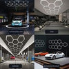 Hexagon LED Lighting Car Detail Garage Workshop Exhibition Hall Ceiling Lighting