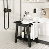 Shower Bench Seat for Inside Shower to Sit on-Black