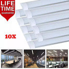 10X 120cm LED Strip Lights Batten Tube Light Office Shop Garage Ceiling Lamp 4FT