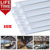 10X 120cm LED Strip Lights Batten Tube Light Office Shop Garage Ceiling Lamp 4FT
