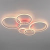 LED Ceiling Light Lamp Geometric Chandelier Lights Fixture White Dimmable Modern