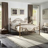 BRUSHED ANTIQUE BRASS METAL BED FRAME - SMALL DOUBLE - KING