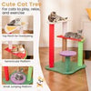 69 CM Cute Cat Tree Multi-Level Aesthetic Fruit Cat Tower Colorful