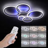 LED Ceiling Light Lamp Geometric Chandelier Lights Fixture White Dimmable Modern