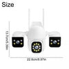 3 in 1 Wireless Camera 4K Outdoor 3 Lens 6MP CCTV PTZ Smart Home Security IR Cam