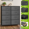 8-Drawer Fabric Chest of Drawers Storage Organizer Unit for Bedroom Living Room