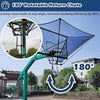 Basketball Rebounder Trainer 180° Rotating|Hoop Return Net w/Bag|Metal Chute