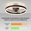 LED Ceiling Fan Light Dimmable Chandelier Lamp With Remote Control Easy to Use