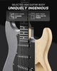 Donner DST-80 Electric Guitar Solid Body S-S-S Pickups Wood Grain Amplifier Set