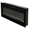 50inch Electric Fire Wall Mounted/Recessed Electric Fireplace Crystal & Log Set