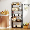 Industrial Display Rack Storage Shelf 5-Tier Bookshelf-Brown