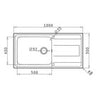 Single Bowl Inset Chrome Stainless Steel Kitchen Sink with Reversible BeBa_26185