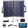 Portable 100W Solar Panel Kit + 100A Controller Camping Charger Power Station RV