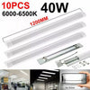 10x 120CM LED Tube Light 40W 6500K Batten Linear Slim Light WorkShop Garage Lamp
