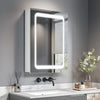 600mm LED illuminated Bathroom Mirror Cabinet with Demister / Shaver Socket