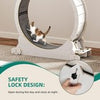39.3 inch Cat Exercise Running Wheel Treadmill w/Carpeted Runway for Indoor Cats