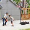 Outdoor 7.5-10 FT Height Adjustable Basketball Goal System with Wheels
