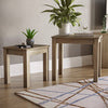 Nest of Tables Solid Pine Wood Set of 2 Coffee Side Table Living Room Furniture