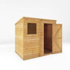 Waltons 7x5 Wooden Garden Shed Overlap Pent Single Door Windows Storage 7ft 5ft