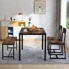Dining Table and 2 Chairs 1 Bench Set Metal Home kitchen Dinging Room Furnitture