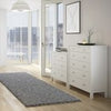Off-White 3 Drawer Chest - Scandinavian Wooden Storage Unit, Metal Handles