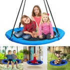 100cm Giant Nest Web Rope Hanging Tree Kids Swing Seat Round Backyard Playground