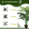 125cm/4FT Artificial Palm Plant Decorative Tree with Nursery Pot